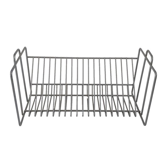 Vintage IKEA 12" Matte Silver Metal 20 CD Storage Rack/Holder - VINK 100.239.49 - Picture 1 of 9
